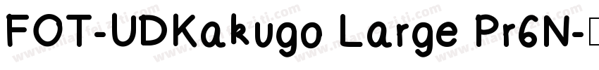 FOT-UDKakugo Large Pr6N字体转换
